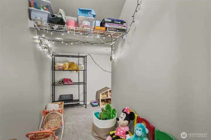Extra space under stairs