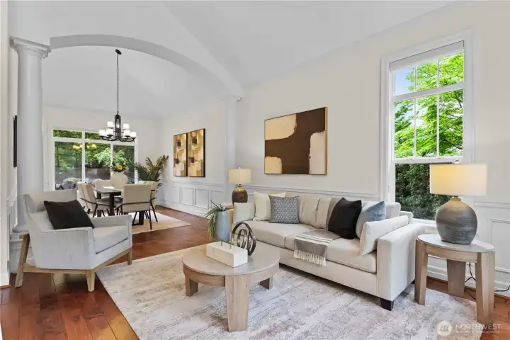 Your view is surrounded by lush greenery