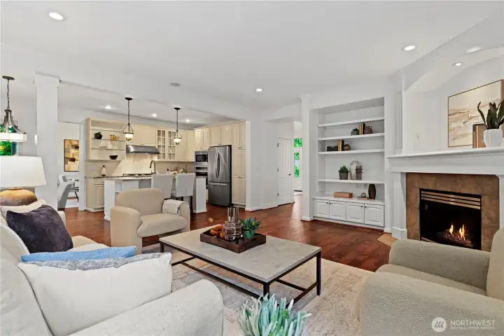 Open floor plan to enjoy during game day!