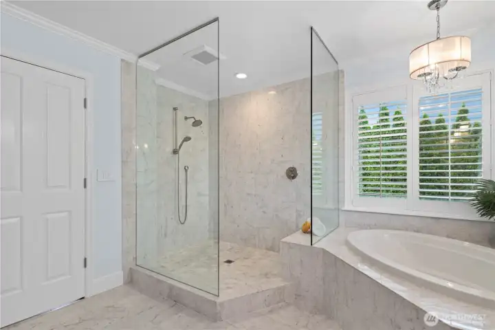 A large shower