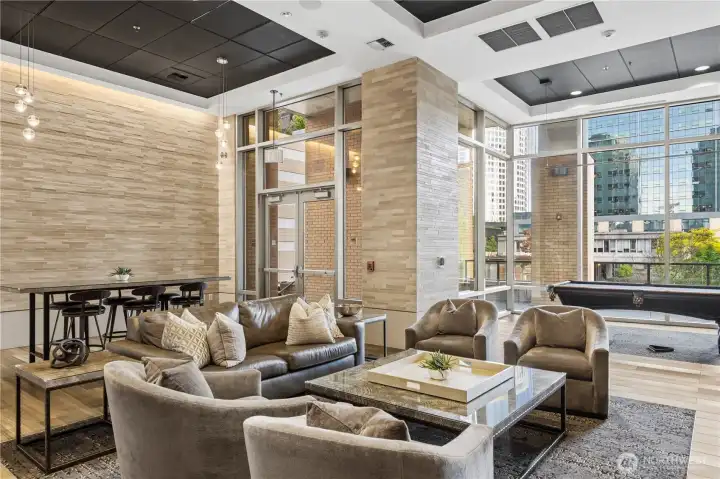 Owner Amenities located in Tower One on Floor 3. Party Room, Spa, and Sauna.