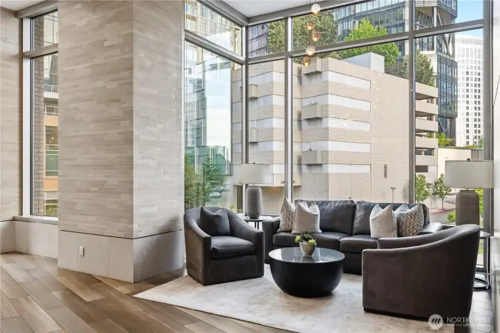 Owner Amenities located in Tower One on Floor 3. Party Room, Spa, and Sauna.