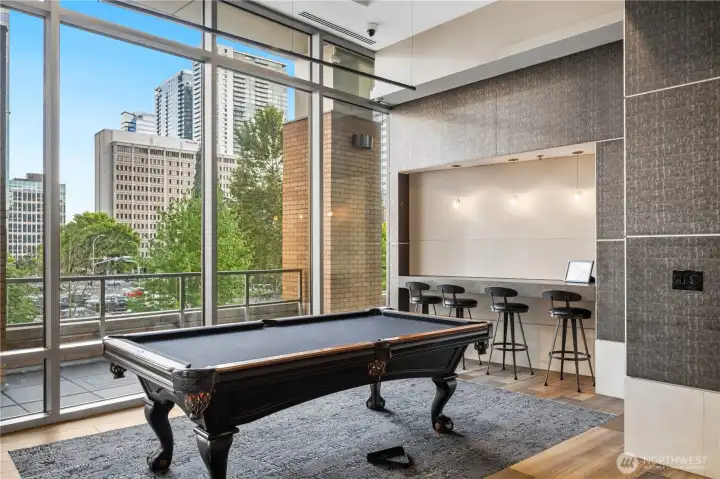 Owner Amenities located in Tower One on Floor 3. Party Room, Spa, and Sauna.
