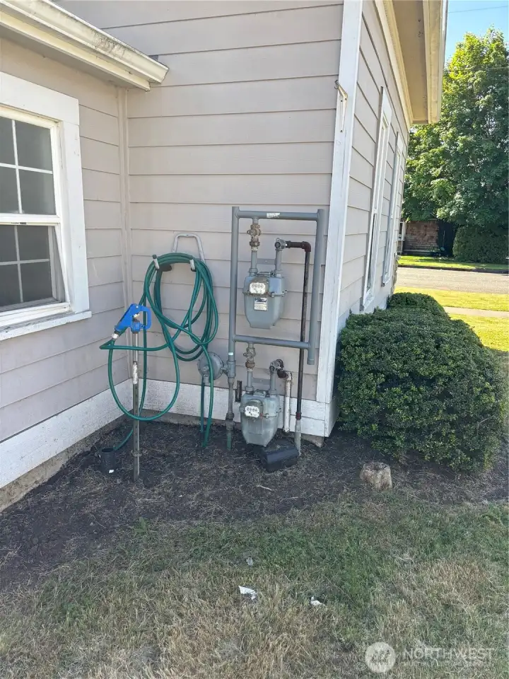 2 Natural Gas Meters. One for house and one for shop.