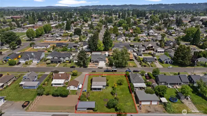 Aerial of home site Aerial of home site