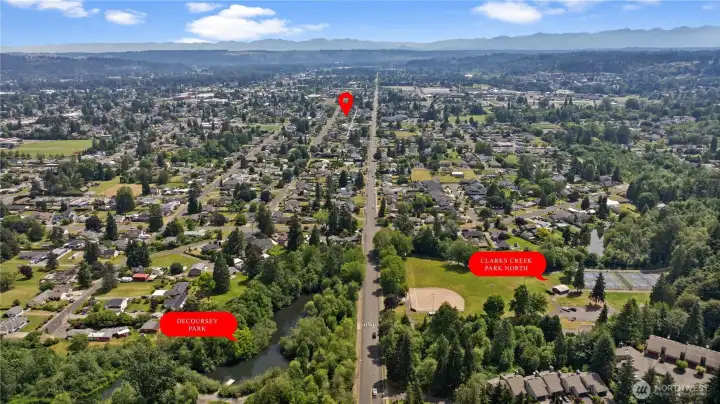 Aerial of home site Aerial of home site