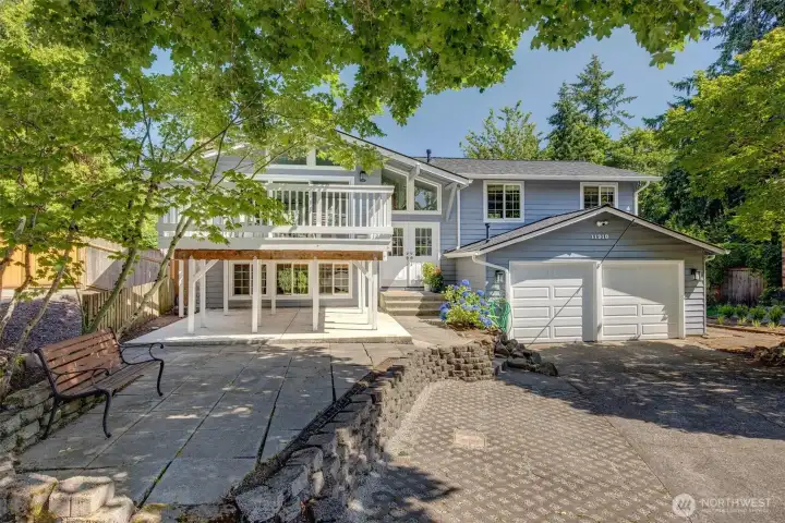 Front of the home with room in the driveway for Boat/RV parking
