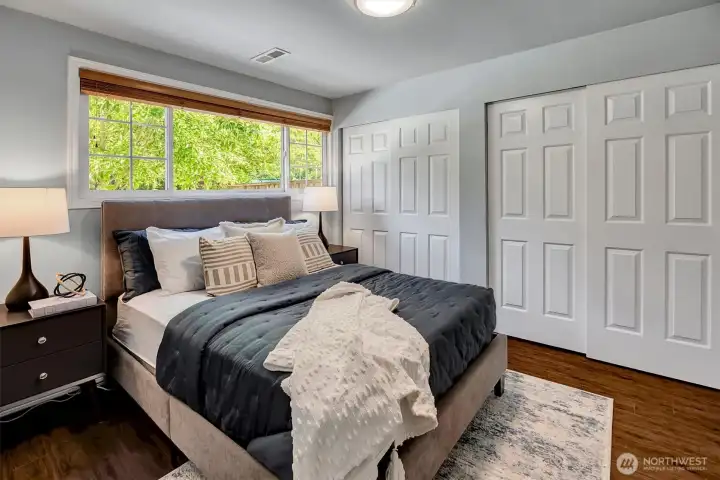 Spacious 4th Bedroom on the lower level. Great for guests or a home office!