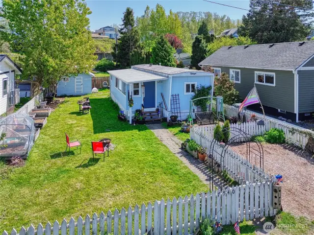 Fenced yard