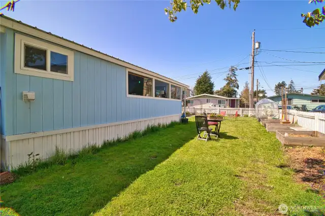 East side of home