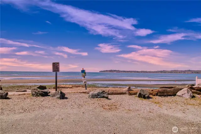 Swimming, clamming, crabbing, wind surfing, birding, etc. Birch Bay"s sandy beach attracts many!