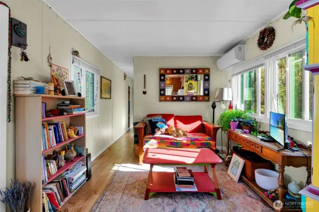 Bright and open living room.