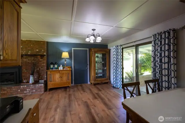 Dining room off the kitchen