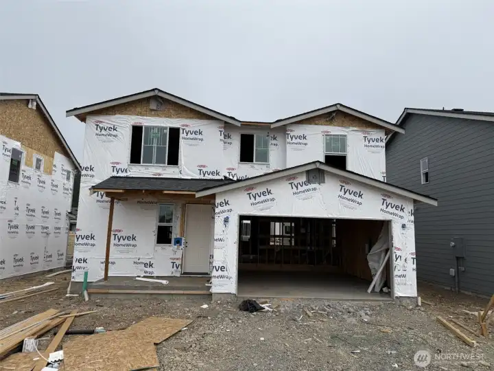 Photo of actual home under construction