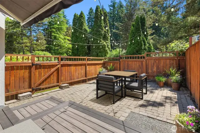 Back Patio Virtually Staged.
