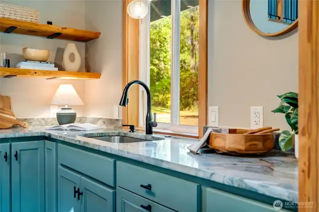 Remodeled kitchen