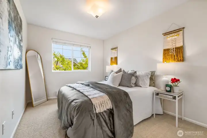 Your second bedroom sits just down the hall from your master and offers great closet space.