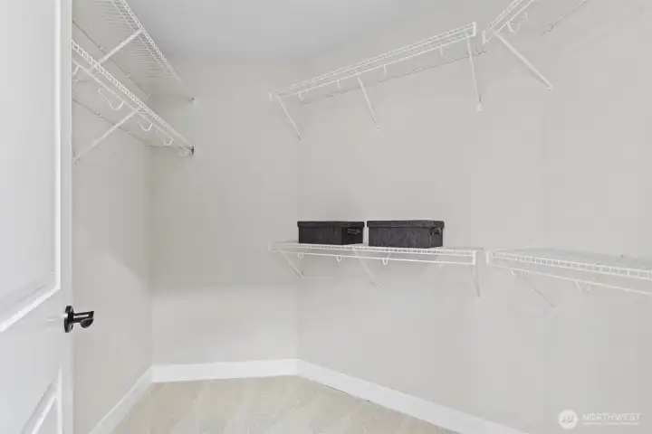Large walk-in closet primary