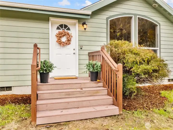 Welcoming front porch