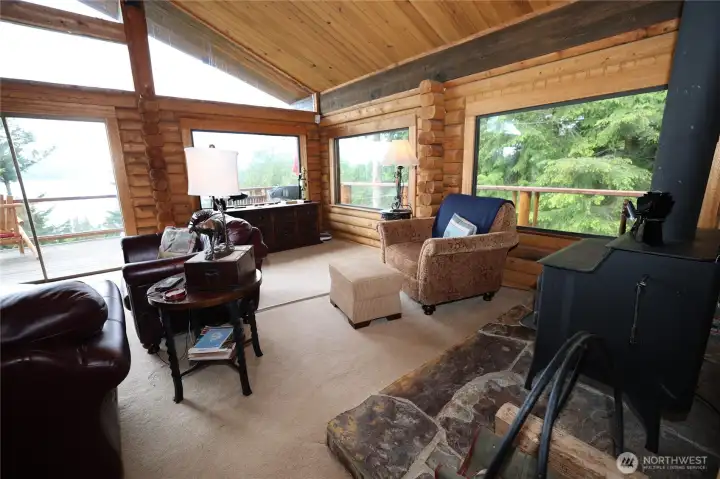 Seamless indoor-outdoor living with direct access to the deck from the main entertaining spaces