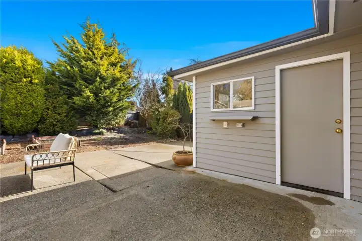 Garage access and extra storage.