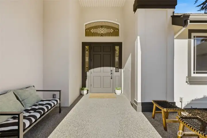 Beautiful covered entry
