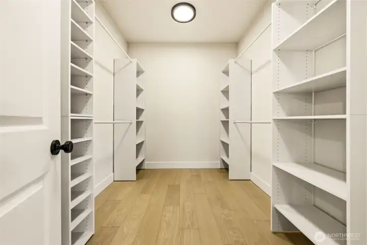 Massive walk in closet.