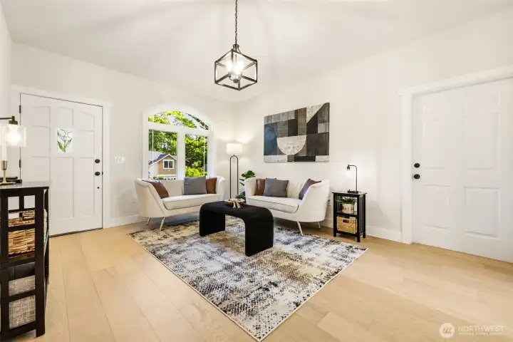 ADU has spacious living area.