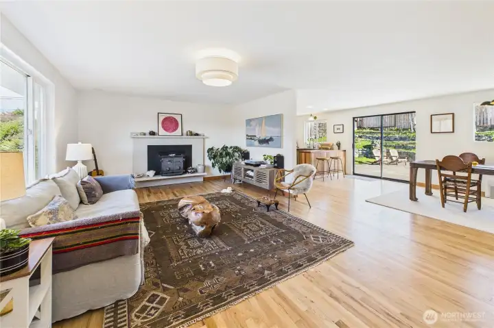 Open living room - bright and full of light