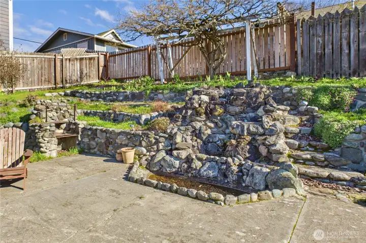 The neighbors said that these are local beach rocks