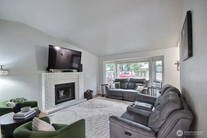 Enjoy the wood burning fireplace!