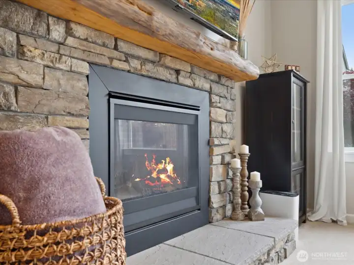 Custom Built Hearth & Mantel