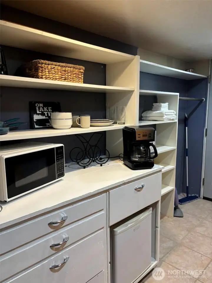 kitchenette in downstairs apt.