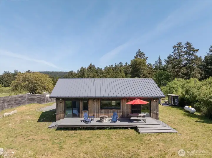 This well-built, one bedroom, 1.5 bath home has custom touches you would expect in a larger home.