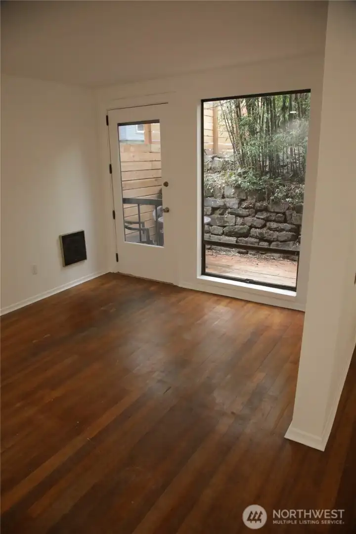 Unit 2 with private patio Unit 2 with private patio