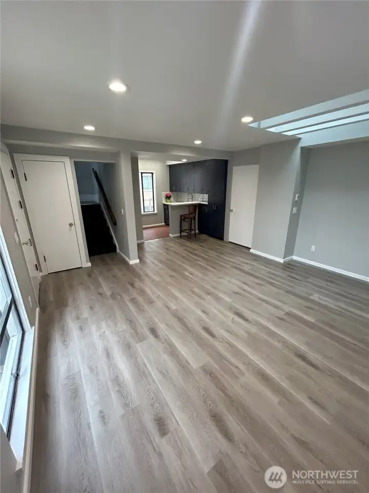 Unit 4 Large great room with skylights Unit 4 Large great room with skylights