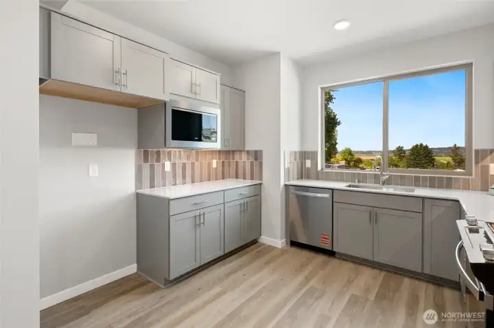 Built in Microwave for an upscale look