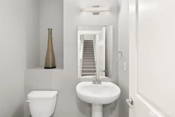 powder bath on main level, for your guests!
