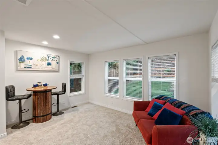 Living with eating space adjacent to kitchen Living with eating space adjacent to kitchen