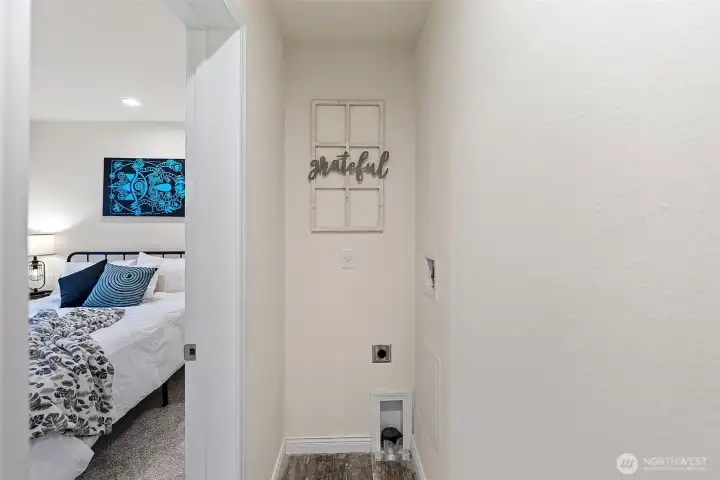 Convenient stackable Laundry area just off Primary Convenient stackable Laundry area just off Primary