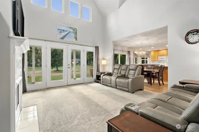Soaring Ceilings and plenty of natural light.