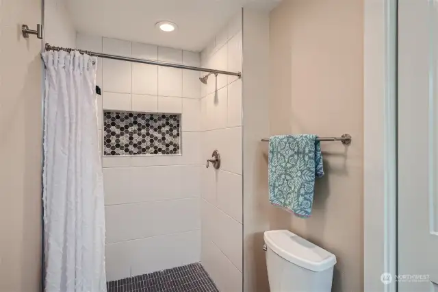 Primary Bathroom On Suite w/ Custom Tile Surround for a Spa-Like Experience
