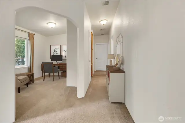 Virtually staged office/possible 3rd bedroom.