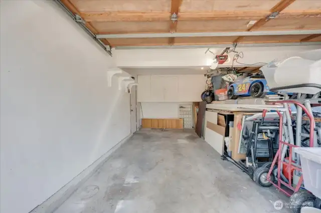 1-Car Garage with Storage Cabinets!