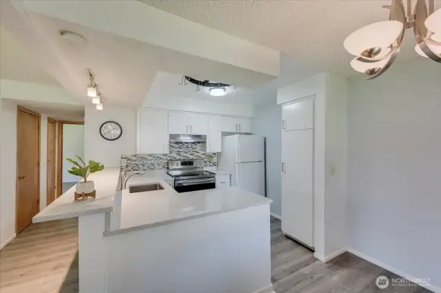 Updated Kitchen with New Stove