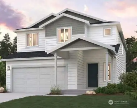 Finley-2447 Elevation B Rendering-Depictions of homes or other features are artist conceptions. Hardscape, landscape, and other items shown may be decoration and not included in the purchase price and availability may vary, not promised. Views may also be altered by subsequent construction, tree growth, and landscaping.