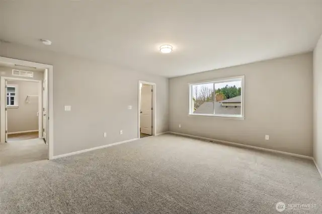 Primary Bedroom-Interior Pictures: Disclaimer- Photos are of another Finley floor plan from a previous community, photos are for illustrative purposes only. Finishes, flooring, upgrades, or other features may vary.