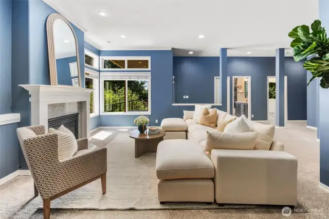 Lower level family room