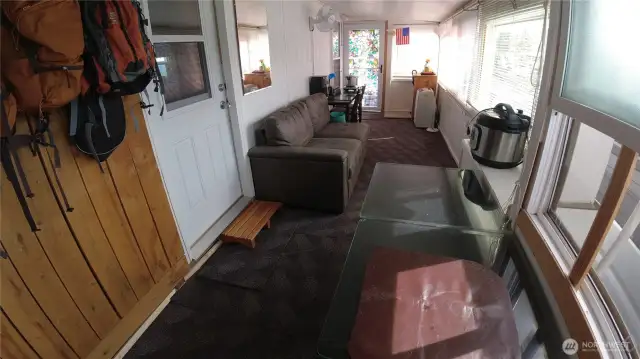 Enclosed porch, bonus living space