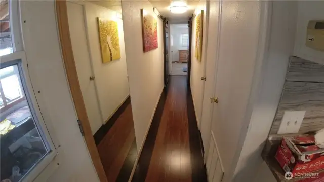 Hallway to bedrooms and baths
